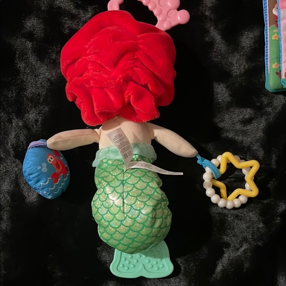 Disney Princess Ariel Plush Toy and Book Set Crinkle Teether - Picture 11 of 11